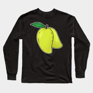 Mango hand drawn fruits summer Long Sleeve T-Shirt